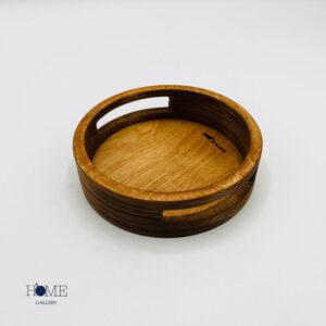 سینی گرد دسته دار چوب پلای وود قطر 15