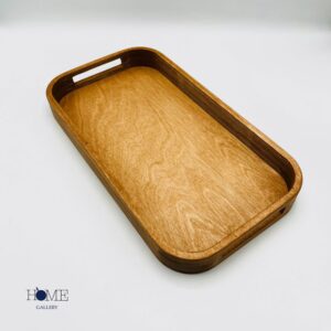 سینی مستطیل دسته دار چوب پلای وود 25*43 سانت